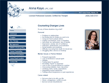 Tablet Screenshot of annakaye.net